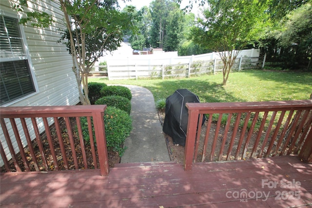 2418 Alaqua Ct, Matthews, NC 28105 - wooden terrace featuring grilling area