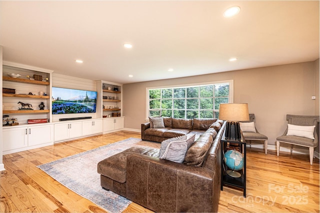 221 Roberts Ln, Lenoir, NC 28645 - living room with light wood-type flooring and recessed lighting