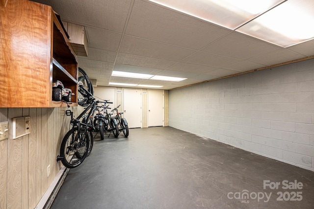 221 Roberts Ln, Lenoir, NC 28645 - garage with concrete block wall