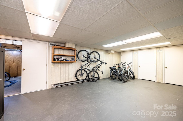 221 Roberts Ln, Lenoir, NC 28645 - finished below grade area featuring a drop ceiling