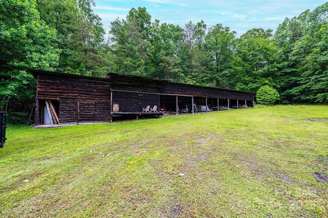221 Roberts Ln, Lenoir, NC 28645 - view of pole building with a lawn