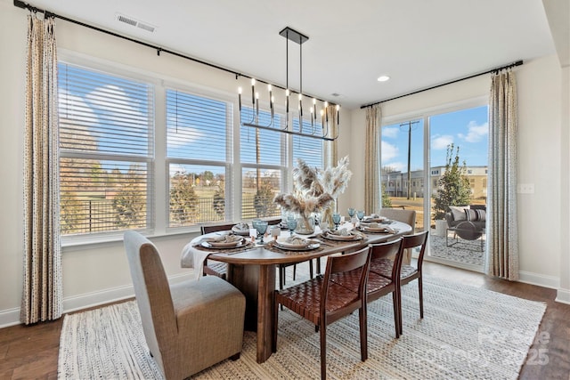 158 Nicholson Ln, Mooresville, NC 28115 - dining space with wood finished floors and recessed lighting