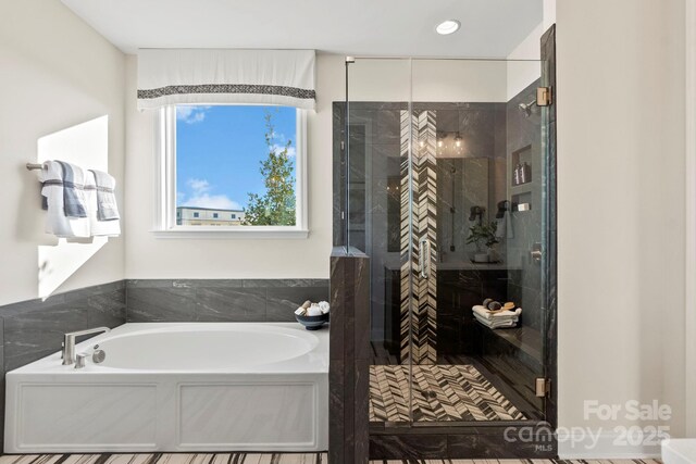 158 Nicholson Ln, Mooresville, NC 28115 - full bathroom with a bath and a shower stall