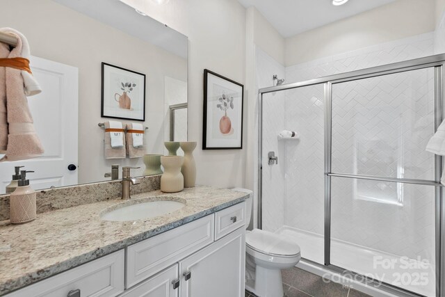158 Nicholson Ln, Mooresville, NC 28115 - full bathroom with vanity and a shower stall