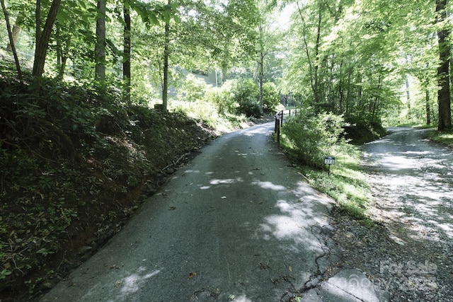 373 Fox Trace Dr, Sylva, NC 28779 - view of asphalt road featuring a wooded view