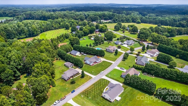 210 Cool Side Dr, Salisbury, NC 28146 - aerial perspective of suburban area featuring a heavily wooded area