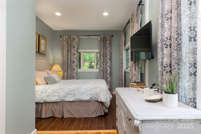 611 Hiawassee Rd, Black Mountain, NC 28711 - bedroom featuring wood finished floors and recessed lighting