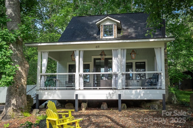 611 Hiawassee Rd, Black Mountain, NC 28711 - view of front facade featuring covered porch