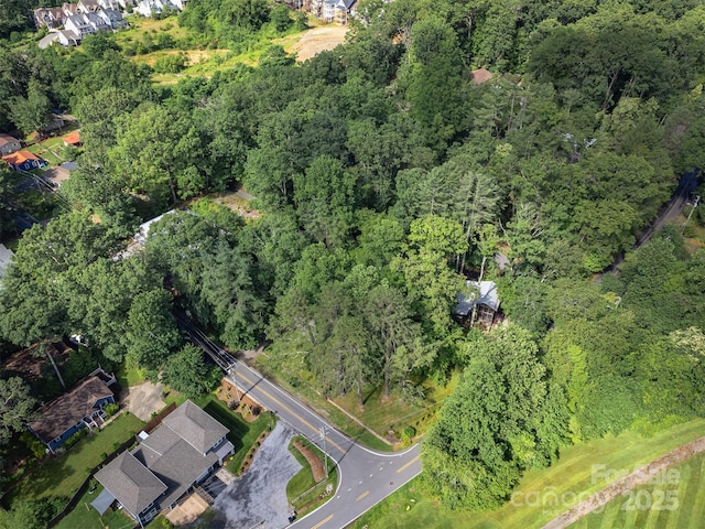 611 Hiawassee Rd, Black Mountain, NC 28711 - aerial view of property and surrounding area with a forest