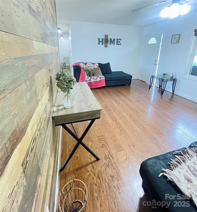 286 Little Wilkesboro Rd, Harmony, NC 28634 - living room featuring wood finished floors and baseboards