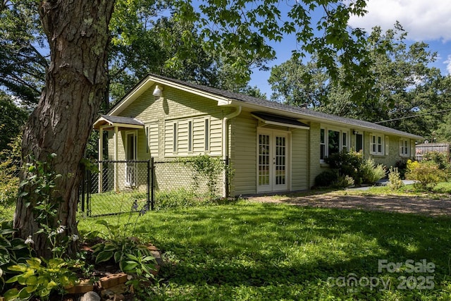 50 Taft St, Black Mountain, NC 28711 - view of side of property with french doors