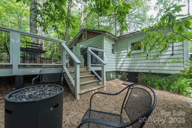 112 Byrd Rd, Black Mountain, NC 28711 - view of patio featuring a wooden deck