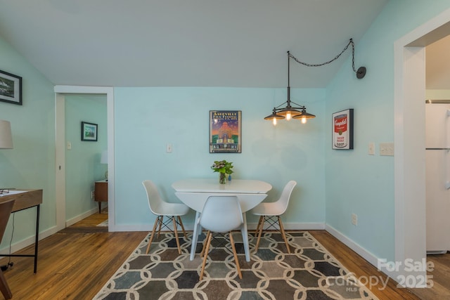 112 Byrd Rd, Black Mountain, NC 28711 - dining room featuring wood finished floors and lofted ceiling