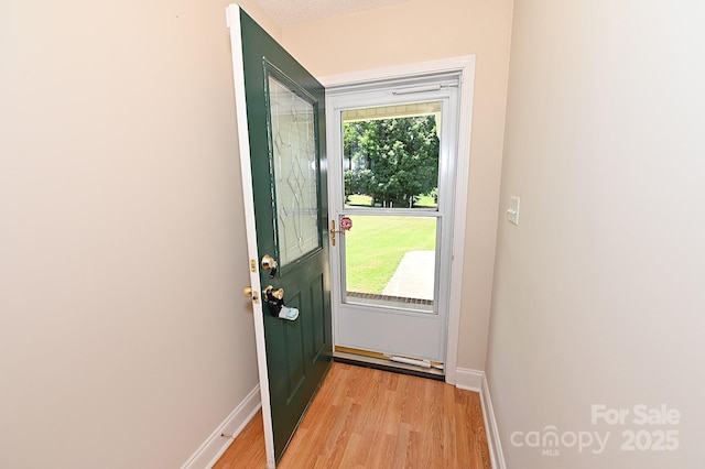 202 Pine Meadows St, Hickory, NC 28601 - entryway featuring light wood-style flooring and baseboards