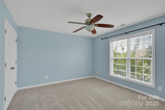 2805 Julian Glen Cir, Waxhaw, NC 28173 - carpeted empty room featuring a ceiling fan and baseboards