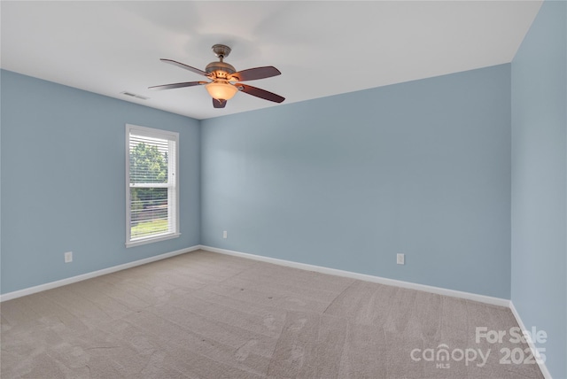 2805 Julian Glen Cir, Waxhaw, NC 28173 - spare room featuring ceiling fan and light colored carpet