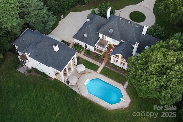533 Valley Run Dr, Waxhaw, NC 28173 - drone / aerial view of a pool