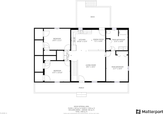 8079 Optimist Club Rd, Denver, NC 28037 - view of floor plan / room layout