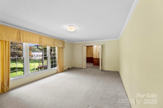 218 Rose St, Mount Holly, NC 28120 - empty room featuring crown molding and light colored carpet