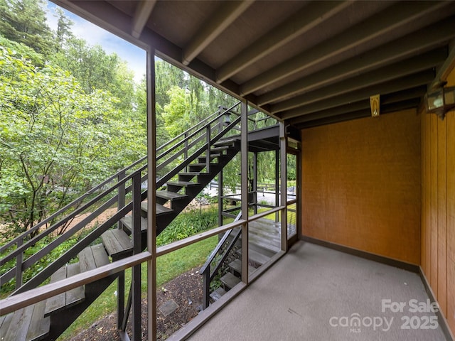 1745 Haywood Manor Rd Unit A, Hendersonville, NC 28791 - balcony featuring stairs
