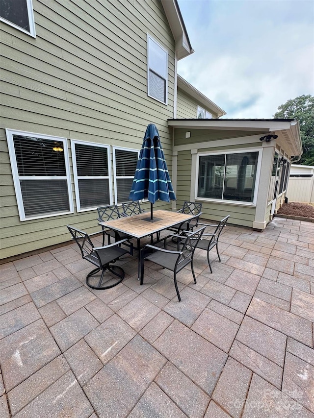 12517 Pine Terrace Ct, Charlotte, NC 28273 - view of patio with outdoor dining area