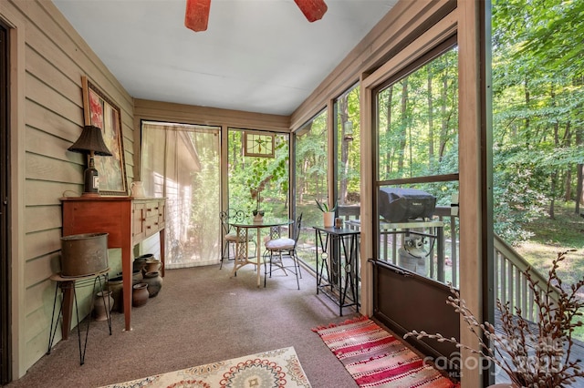 144 Beechwood Dr, Columbus, NC 28722 - sunroom / solarium with ceiling fan