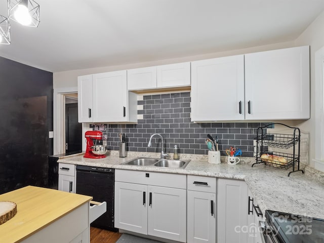 206 Friedheim Rd, Rock Hill, SC 29730 - kitchen featuring dishwasher, backsplash, white cabinets, and stainless steel range