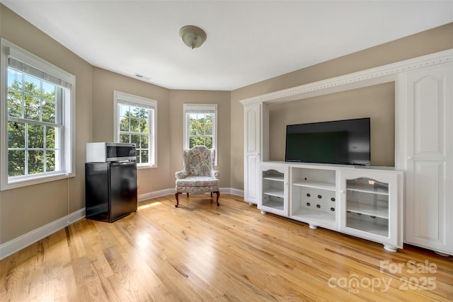 80 Meadow Creek Drive 40 & 61, Weaverville, NC 28787 - sitting room with baseboards and light wood-style flooring