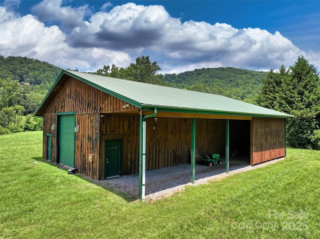 80 Meadow Creek Drive 40 & 61, Weaverville, NC 28787 - view of pole building featuring a yard and a wooded view