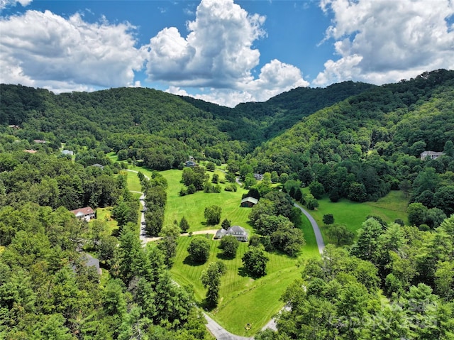80 Meadow Creek Drive 40 & 61, Weaverville, NC 28787 - drone / aerial view of a heavily wooded area and mountains