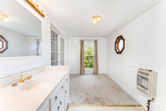 135 Corban Ave SE, Concord, NC 28025 - bathroom with heating unit and vanity