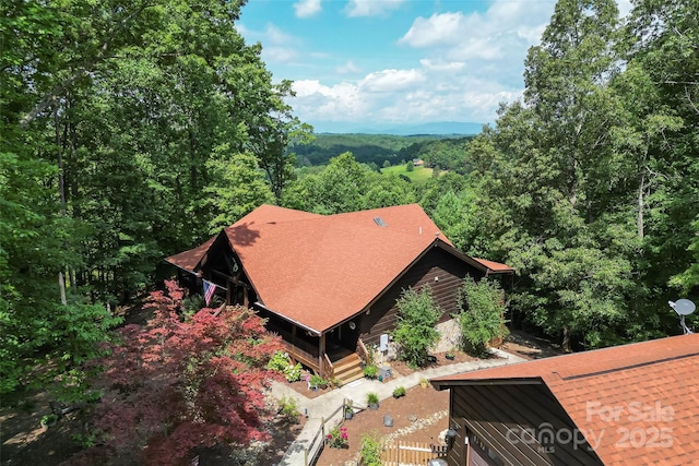 279 Outback Trl, Nebo, NC 28761 - view from above of property featuring a forest