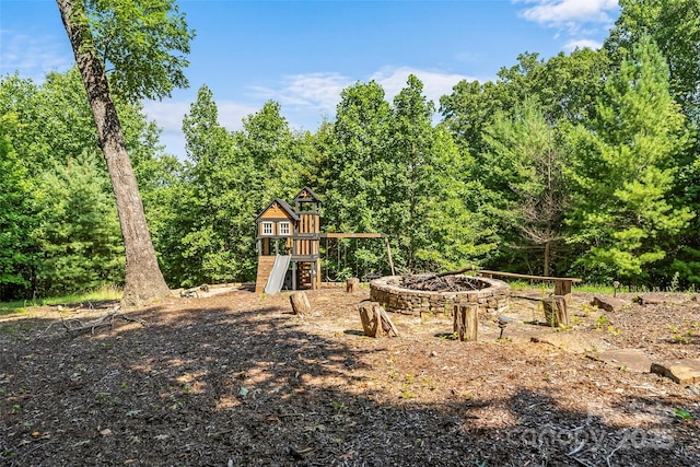 279 Outback Trl, Nebo, NC 28761 - view of yard featuring a playground