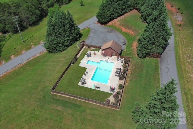 279 Outback Trl, Nebo, NC 28761 - aerial view of a pool