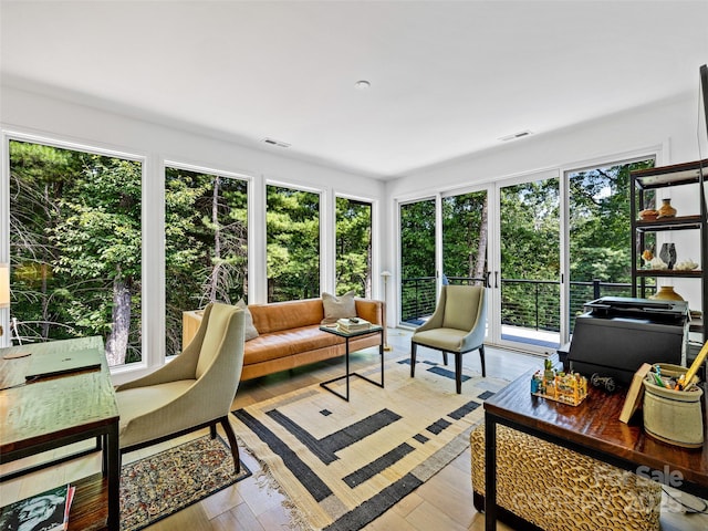 23 Haverhill Ct, Flat Rock, NC 28731 - sunroom / solarium featuring wood finished floors