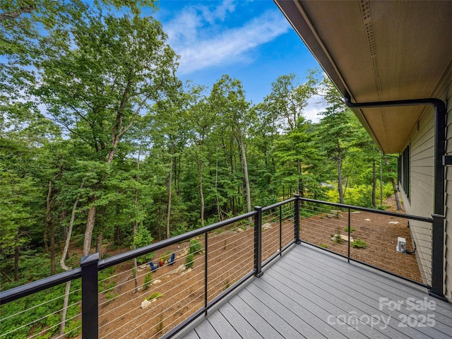 23 Haverhill Ct, Flat Rock, NC 28731 - deck with a forest view