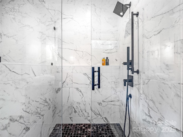23 Haverhill Ct, Flat Rock, NC 28731 - full bathroom featuring a marble finish shower