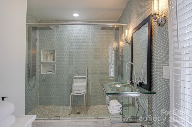 3306 Gaston Rd, Greensboro, NC 27407 - bathroom with a stall shower and toilet
