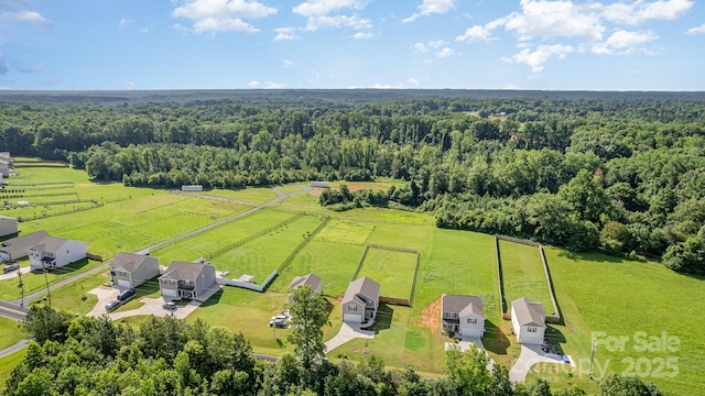 1026 Baileys Chapel Rd, Advance, NC 27006 - overview of rural landscape with a forest