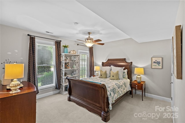 6716 Southby Ct, Charlotte, NC 28270 - carpeted bedroom featuring baseboards and ceiling fan