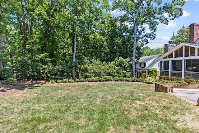 6716 Southby Ct, Charlotte, NC 28270 - view of grassy yard with a sunroom