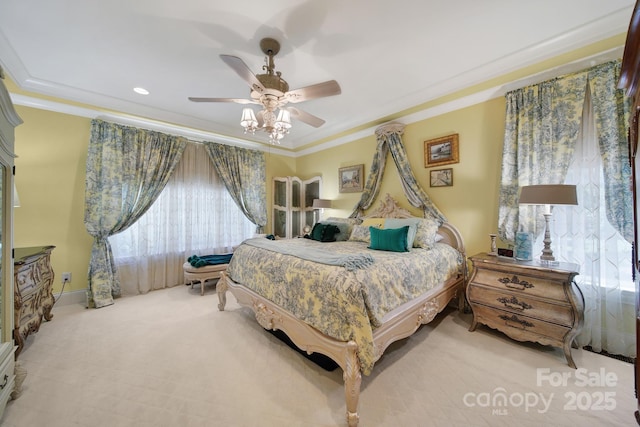 166 Atlantic Way, Mooresville, NC 28117 - carpeted bedroom featuring crown molding and ceiling fan