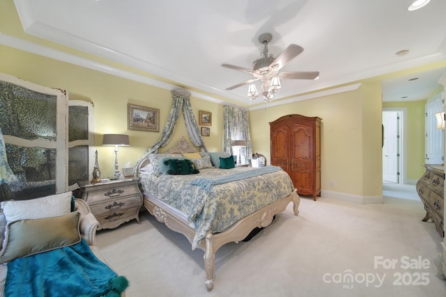 166 Atlantic Way, Mooresville, NC 28117 - bedroom featuring carpet flooring, crown molding, and ceiling fan