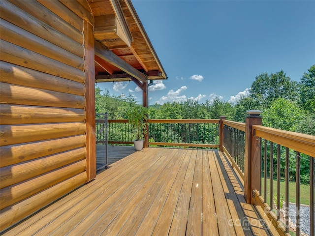 334 Arbra Mountain Way, Bostic, NC 28018 - view of wooden terrace