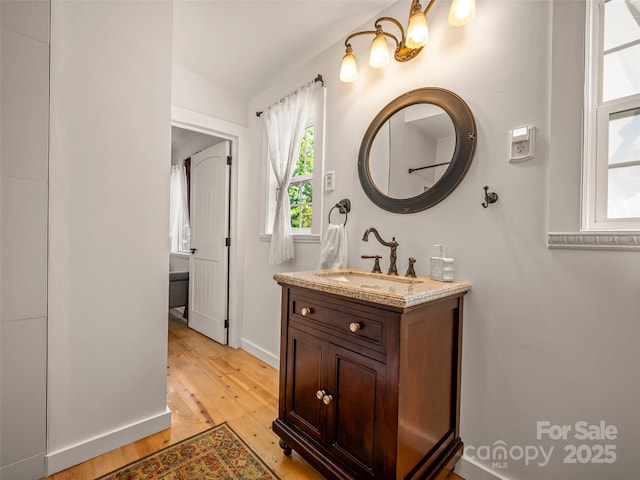 334 Arbra Mountain Way, Bostic, NC 28018 - bathroom featuring wood finished floors and vanity