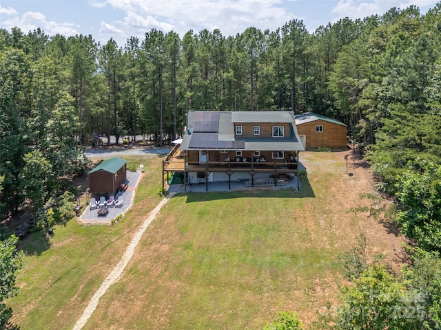 334 Arbra Mountain Way, Bostic, NC 28018 - aerial view of property and surrounding area featuring a heavily wooded area