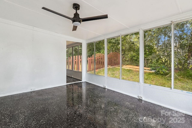 201 Hoyle Cir, Gastonia, NC 28052 - unfurnished sunroom featuring ceiling fan