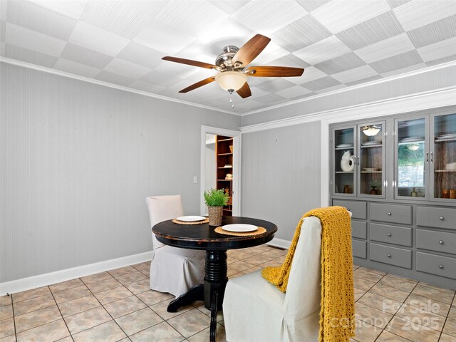 30 Belleview Rd, Waynesville, NC 28786 - dining room with light tile patterned flooring and a ceiling fan