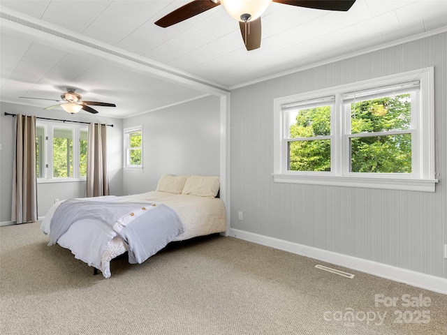 30 Belleview Rd, Waynesville, NC 28786 - bedroom featuring carpet flooring, a ceiling fan, and ornamental molding