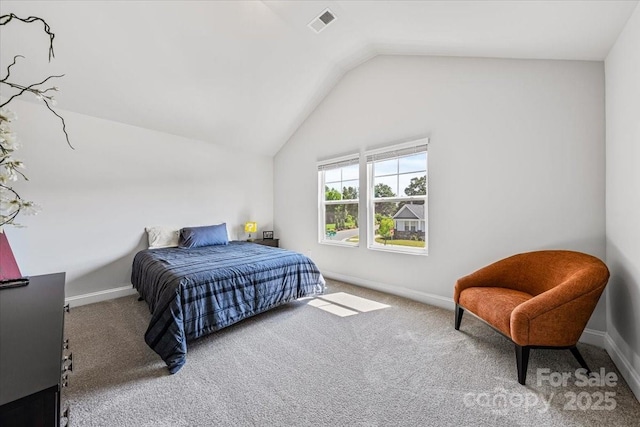 1302 Black Walnut St, Monroe, NC 28112 - carpeted bedroom with lofted ceiling and baseboards